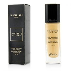 GUERLAIN LINGERIE DE PEAU NATURAL PERFECTION FOUNDATION SKIN-FUSION TEXTURE WITH SUNSCREEN BROAD SPECTRUM SPF 20 #02W LIGHT WARM