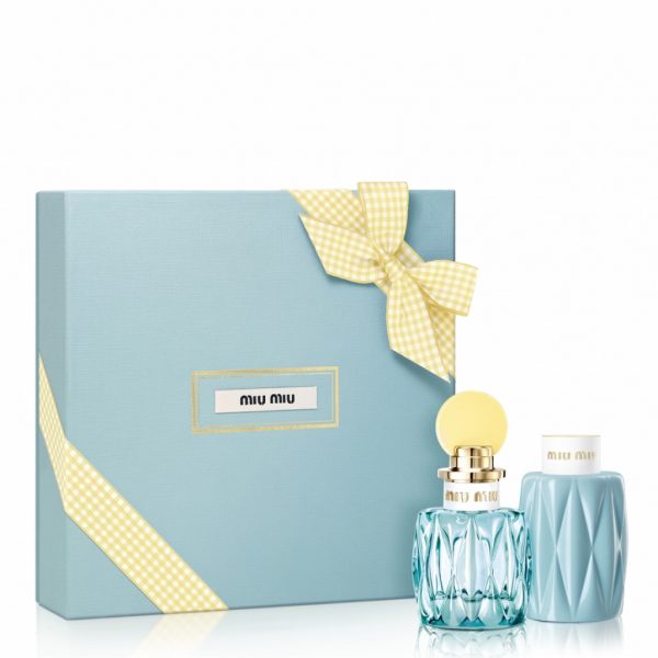 Miu Miu L'eau Bleue 2018 X'mas Set:EDP 50ml, Body Lotion 100ml