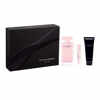 Narciso Rodriguez For Her Set: EDP 100ml,Shower Gel 75ml,Body Lotion ...